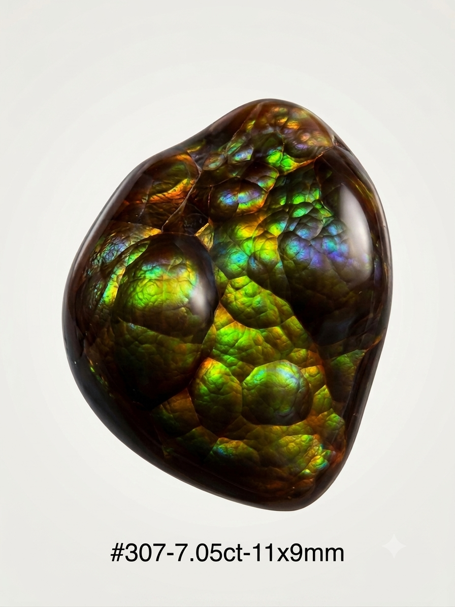 Natural Fire Agate Cabochon | 7.05ct Botryoidal Fire | Mused Minerals
