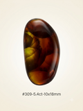 #309 — Fire Agate Cabochon, 5.4ct (10x18mm)