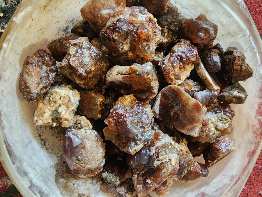 Kilo of All-Natural Sustainably mined Aguascalientes Fire Agate Mixed batch direct from mine